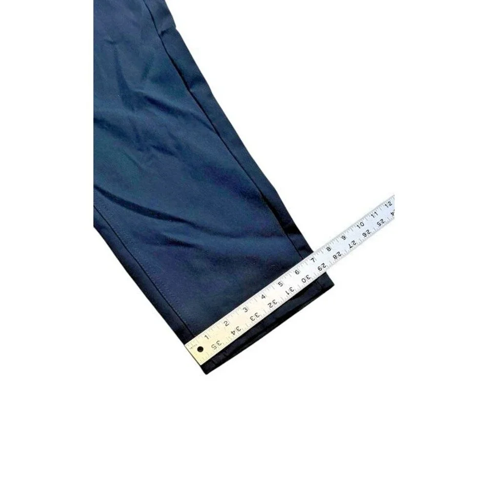 Luke & Dutch Pants Mens Size 38x30 Black 2 Way Stretch Office Golf Casual
